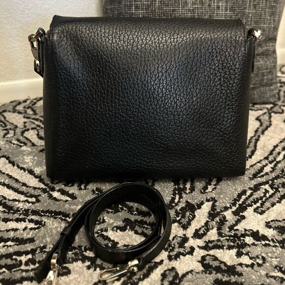 Kate Spade Carter Street Georgia Leather Shoulder Bag Crossbody Black - Picture 4 of 12